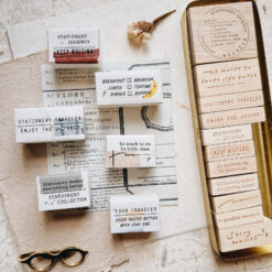 PensPapersPlanner Rubber Stamps Series V - Enjoy The Journey