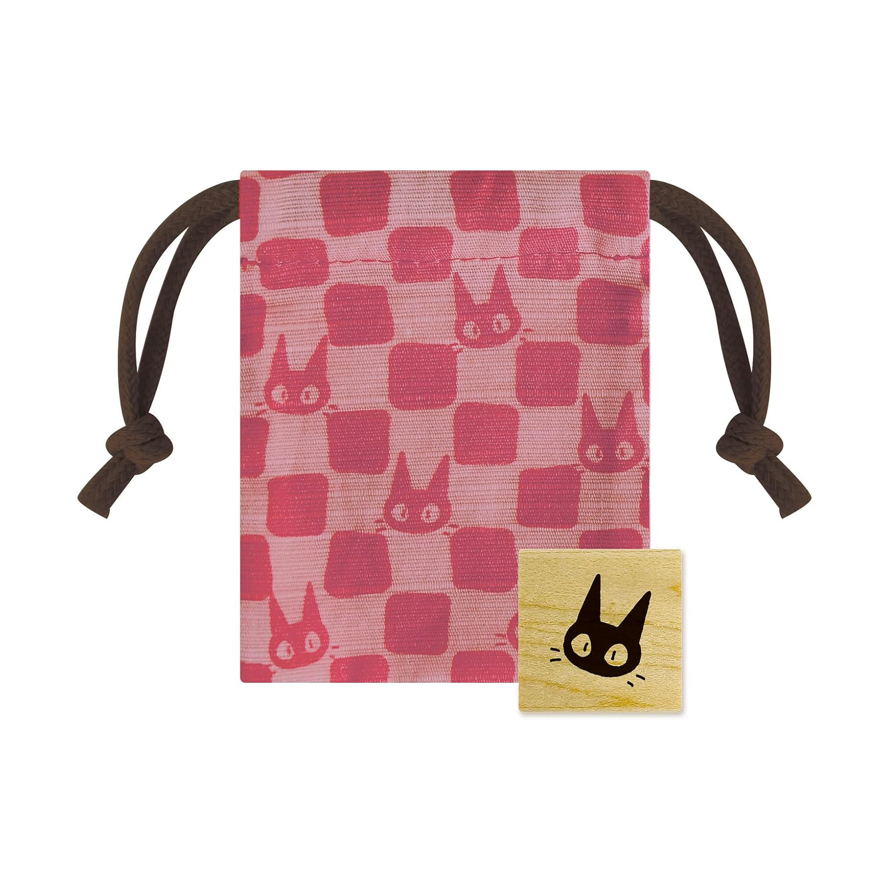 Studio Ghibli Rubber Stamp in Pouch - Jiji Face