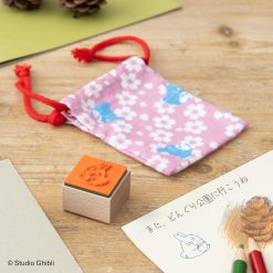 Studio Ghibli Rubber Stamp in Pouch - Pink & Blue Totoro