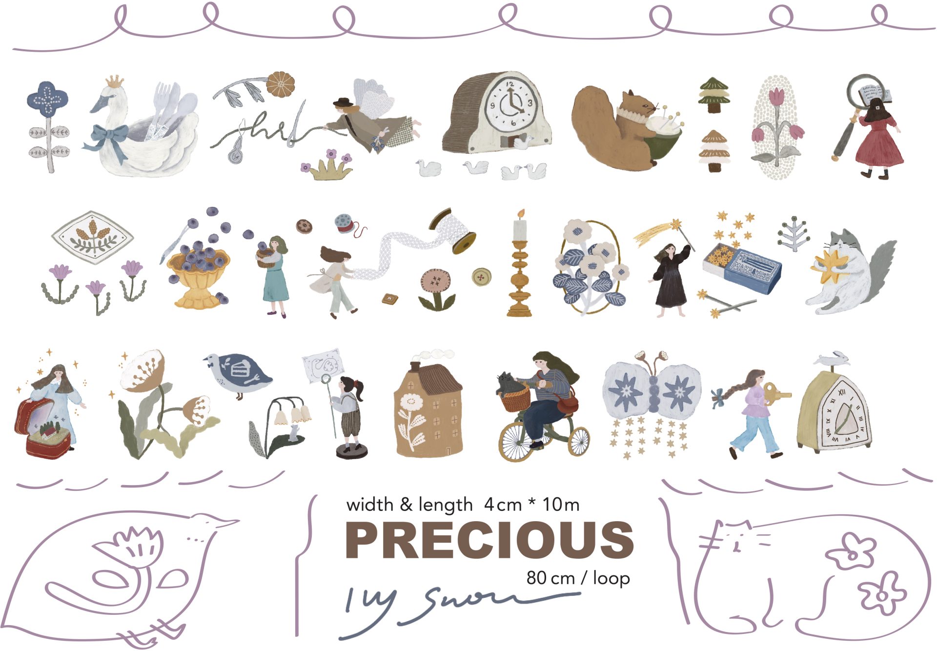 Ivy Snow Precious PET Tape