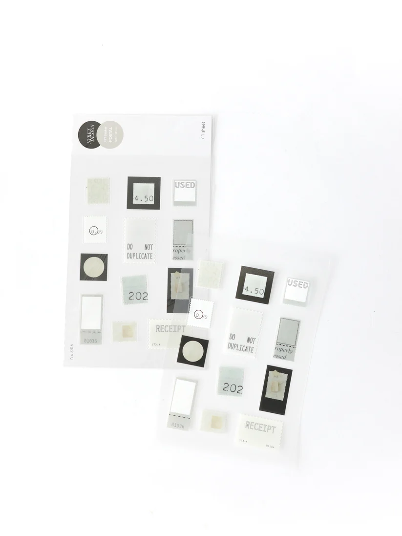 Nyret PET Sticker Sheets - Black