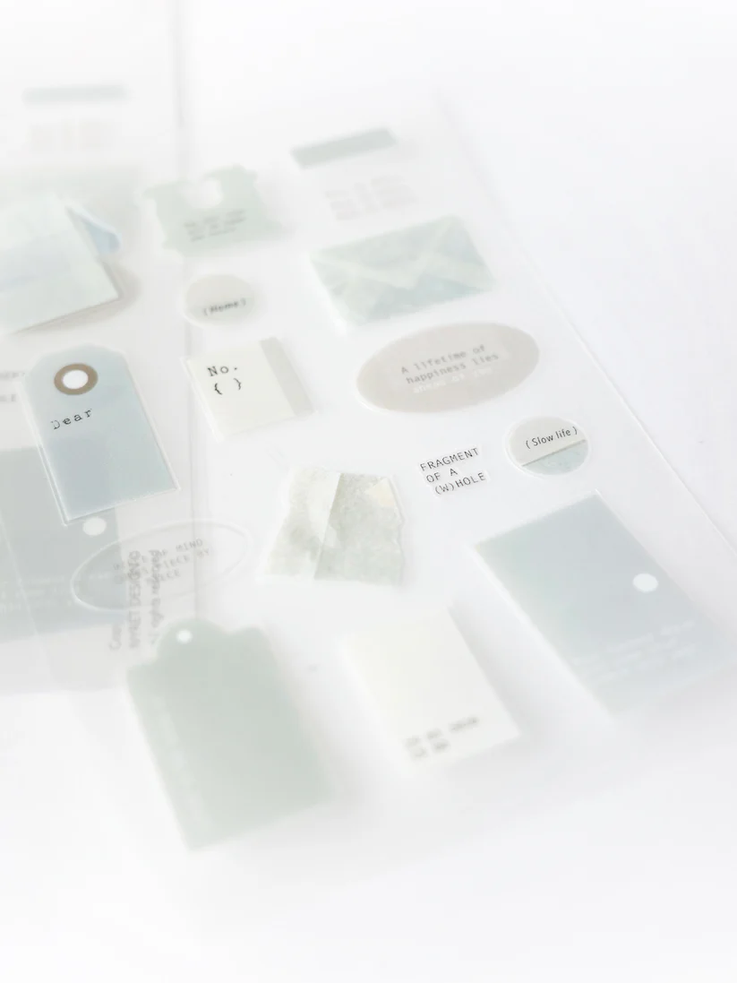 Nyret PET Sticker Sheets - White