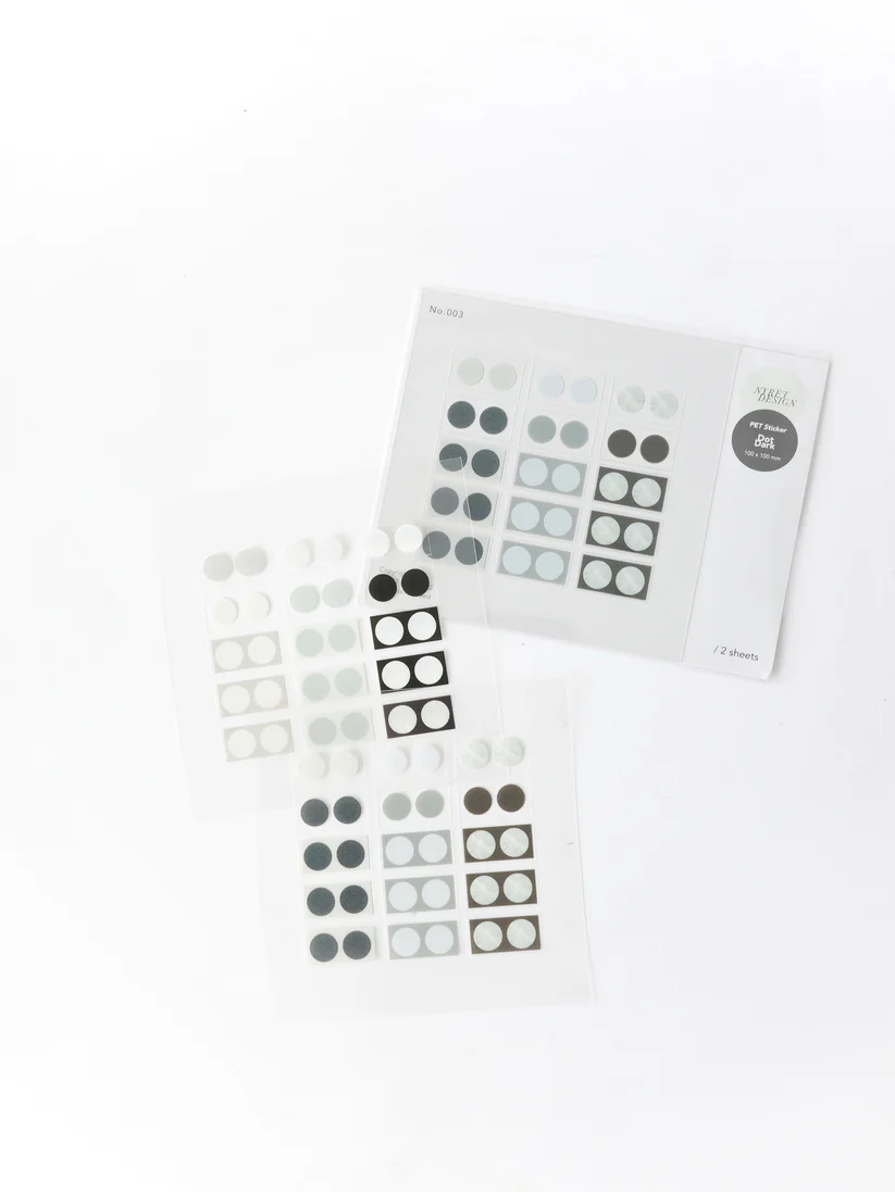 Nyret PET Sticker Sheets - Dot Dark