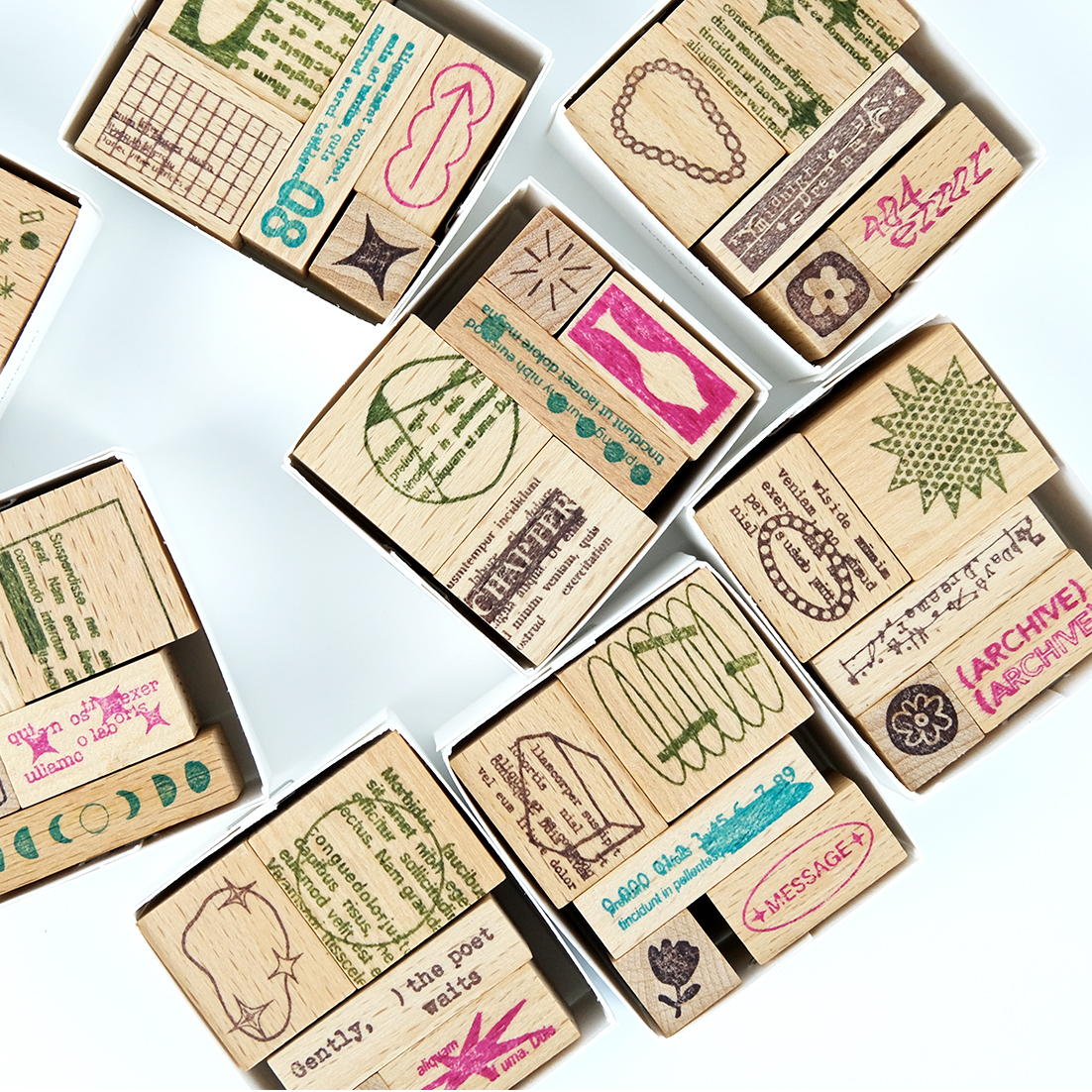 Kurukynki So Random Rubber Stamps