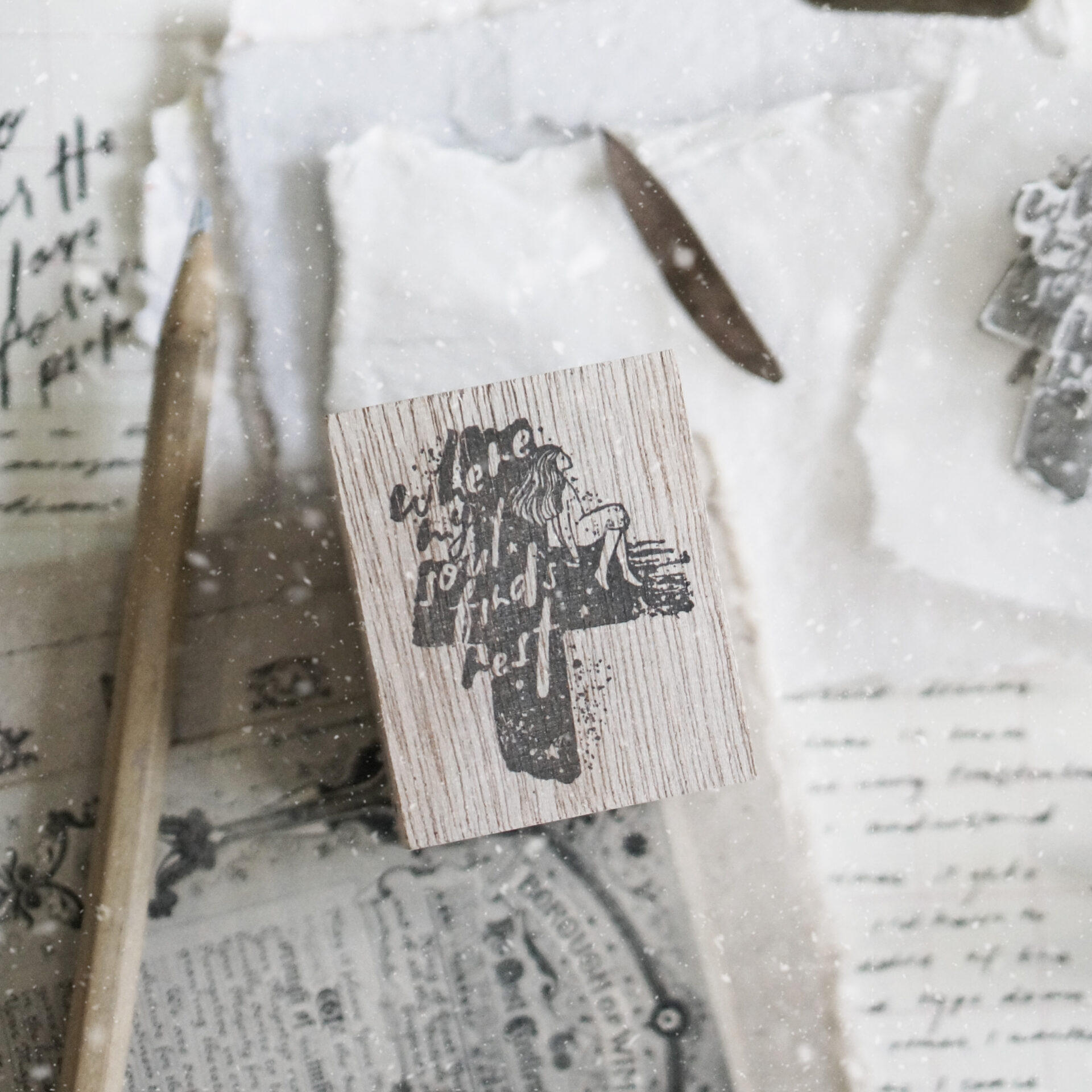 Black Milk Project Prayer Rubber Stamp - Rest