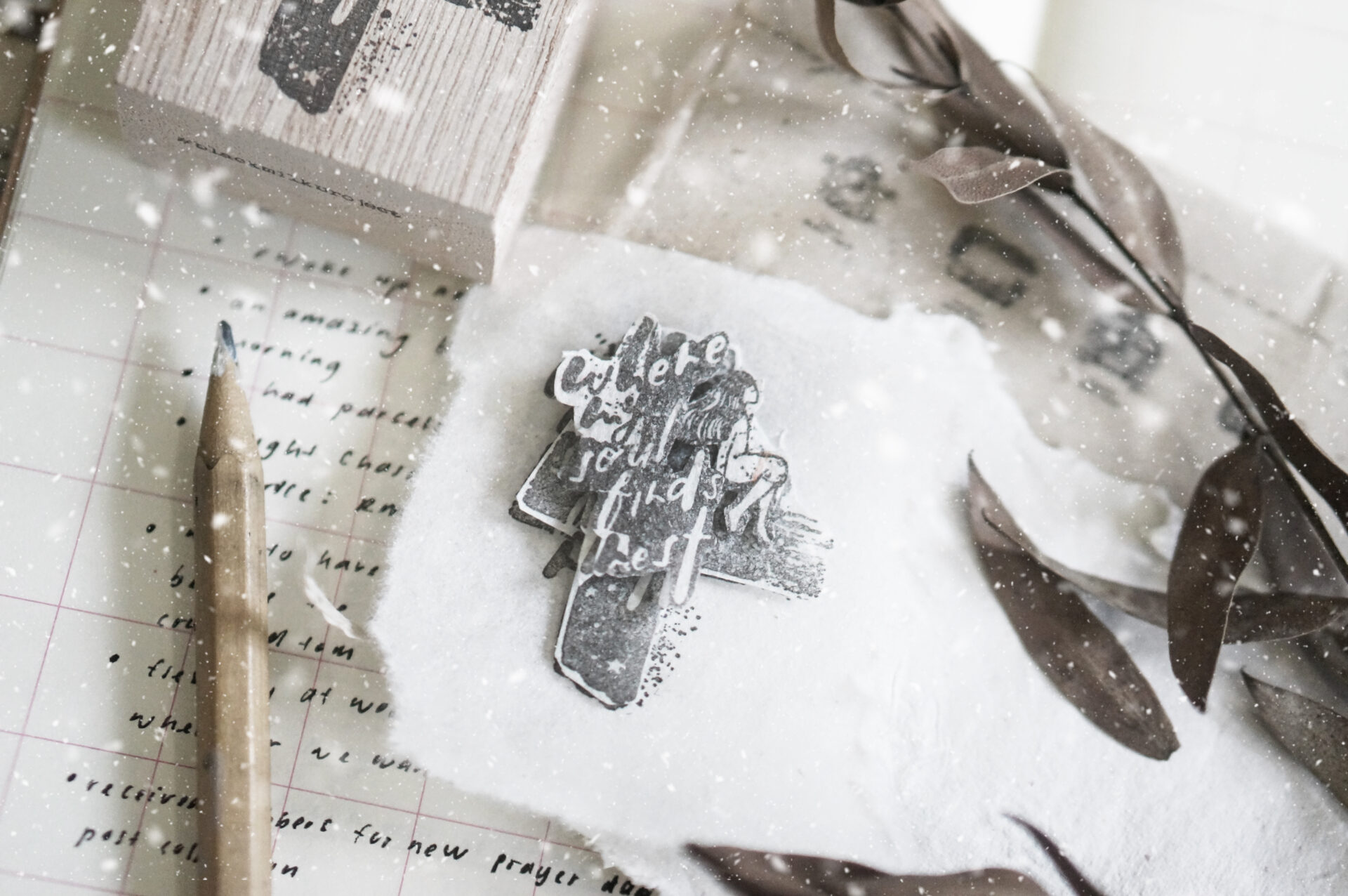 Black Milk Project Prayer Rubber Stamp - Rest