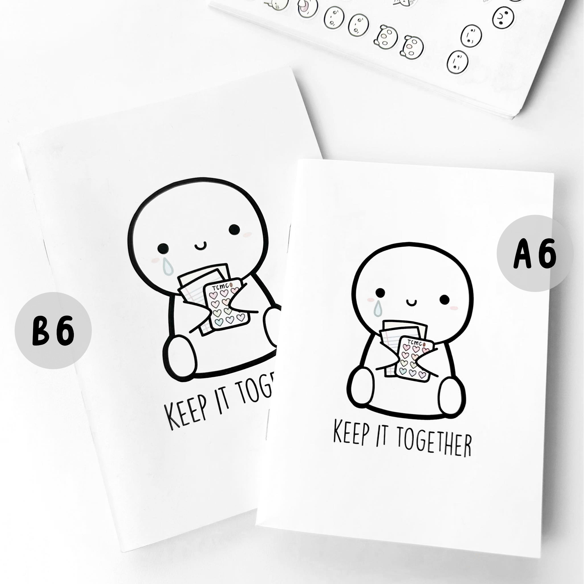 The Coffee Monsterz Co Keep it Together Sticker Book A6 B6