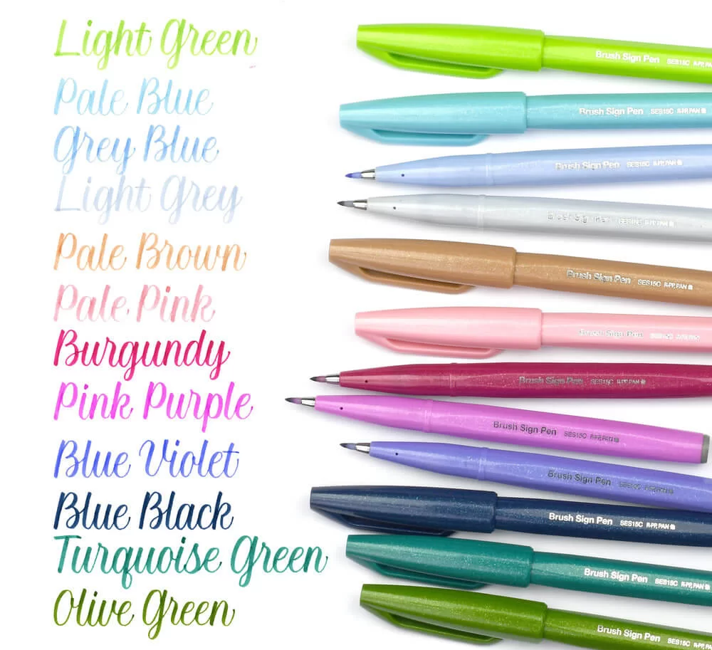 Pentel Fude Touch Brush Pen (Set or Single)
