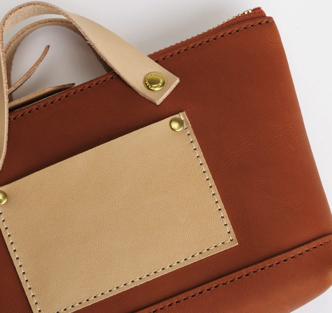 The Superior Labor All Leather Engineer Pouch Cognac