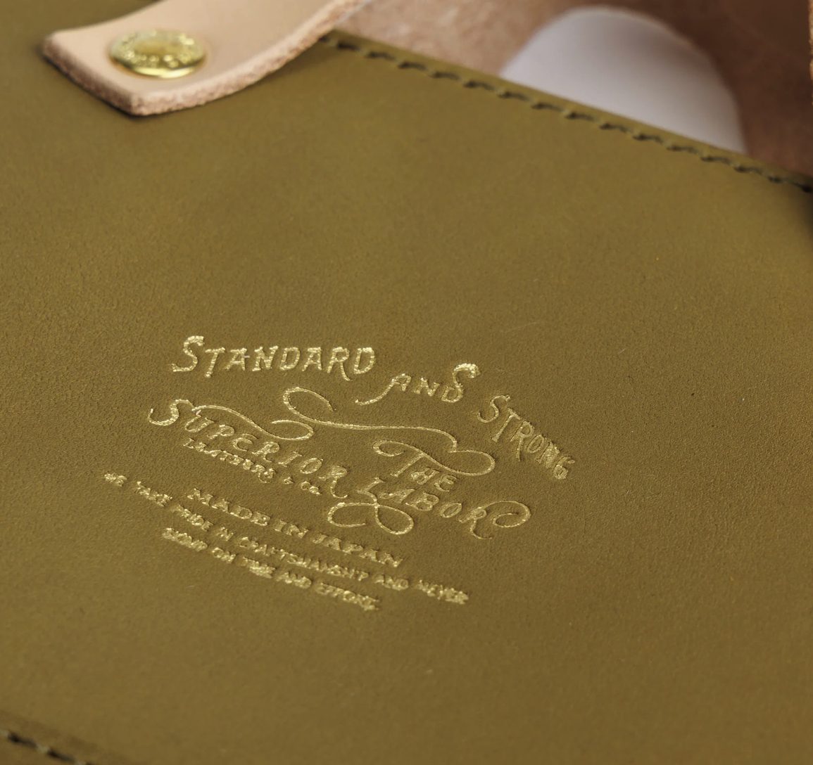 The Superior Labor All Leather Engineer Pouch Olive