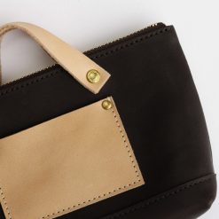 The Superior Labor All Leather Engineer Pouch Black Brown
