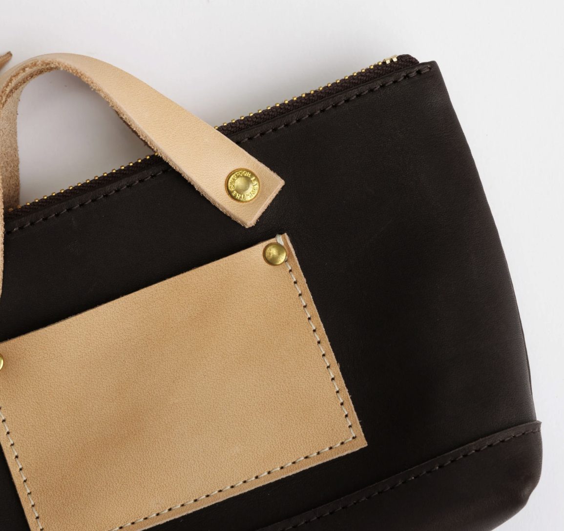 The Superior Labor All Leather Engineer Pouch Black Brown