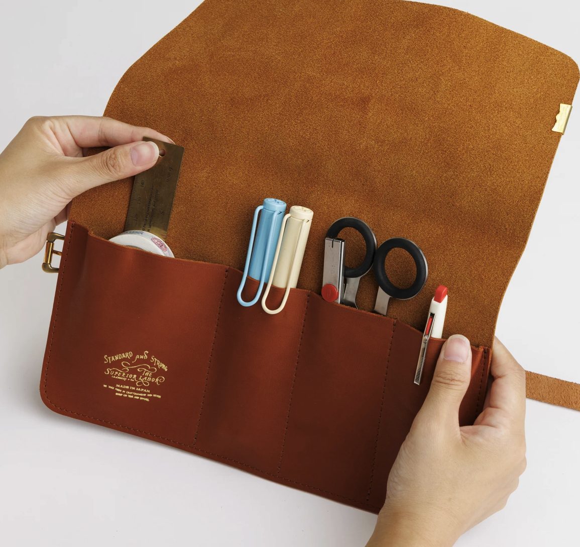 The Superior Labor Glove Leather Pen Roll