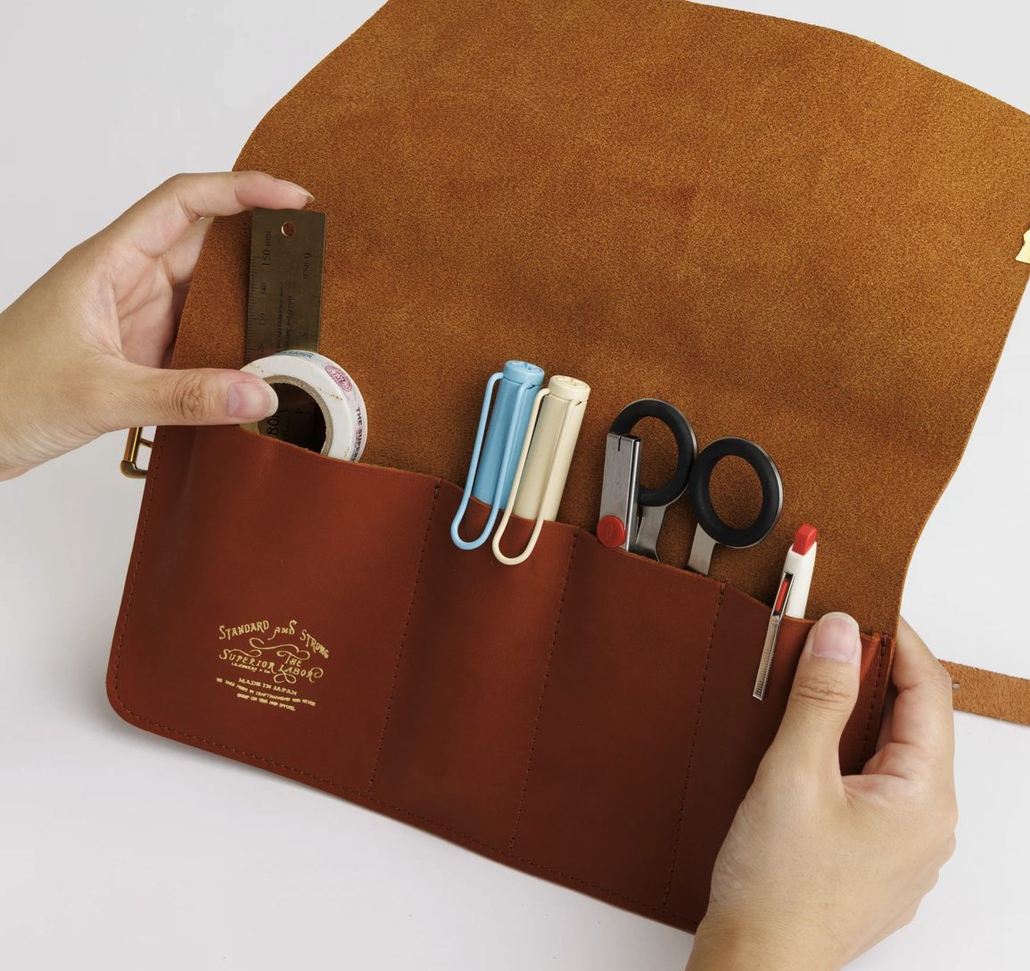 The Superior Labor Glove Leather Pen Roll