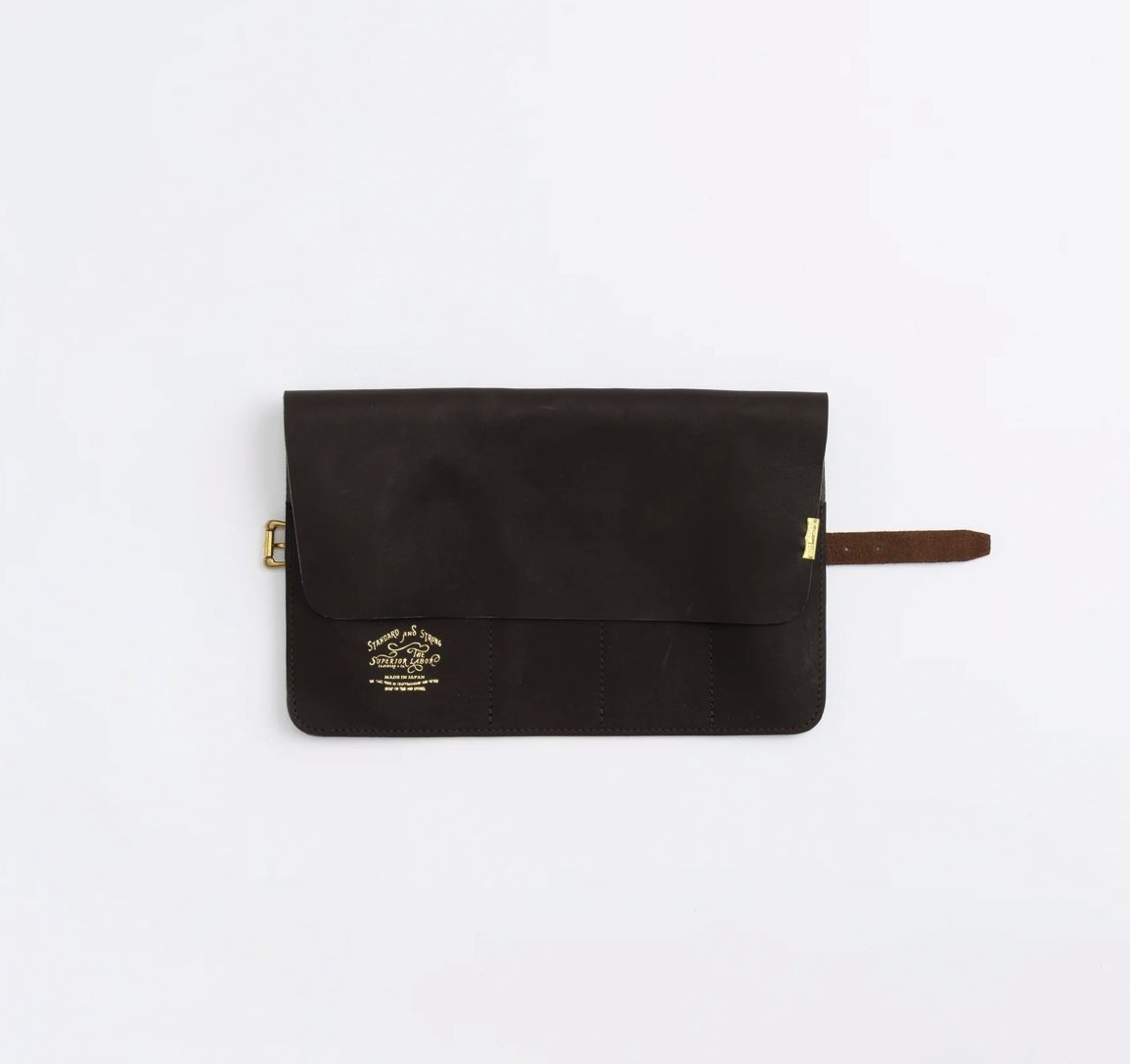 The Superior Labor Glove Leather Pen Roll Black Brown