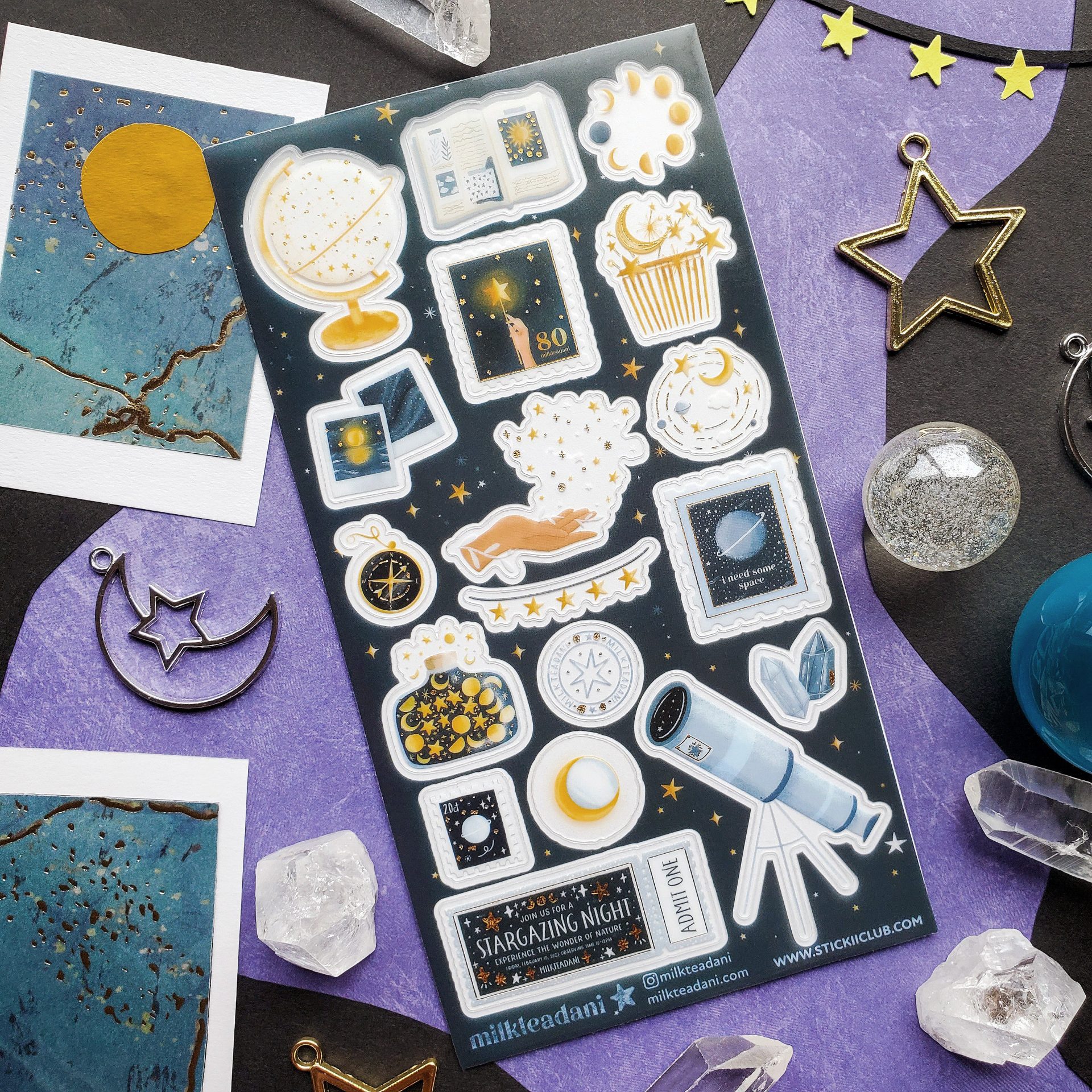 STICKII Sticker Sheet - Stargazing Night