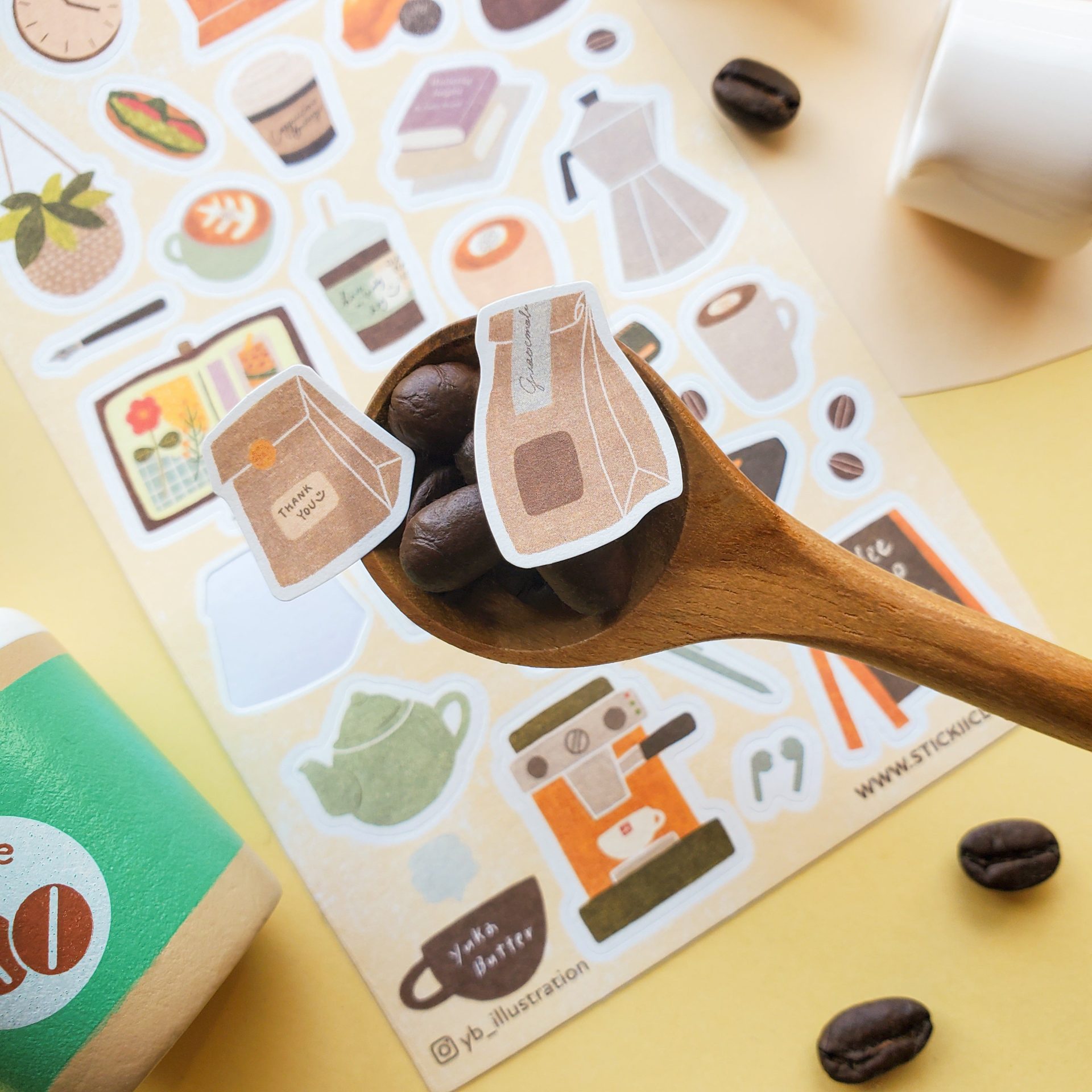 STICKII Sticker Sheet - Cafe Joy
