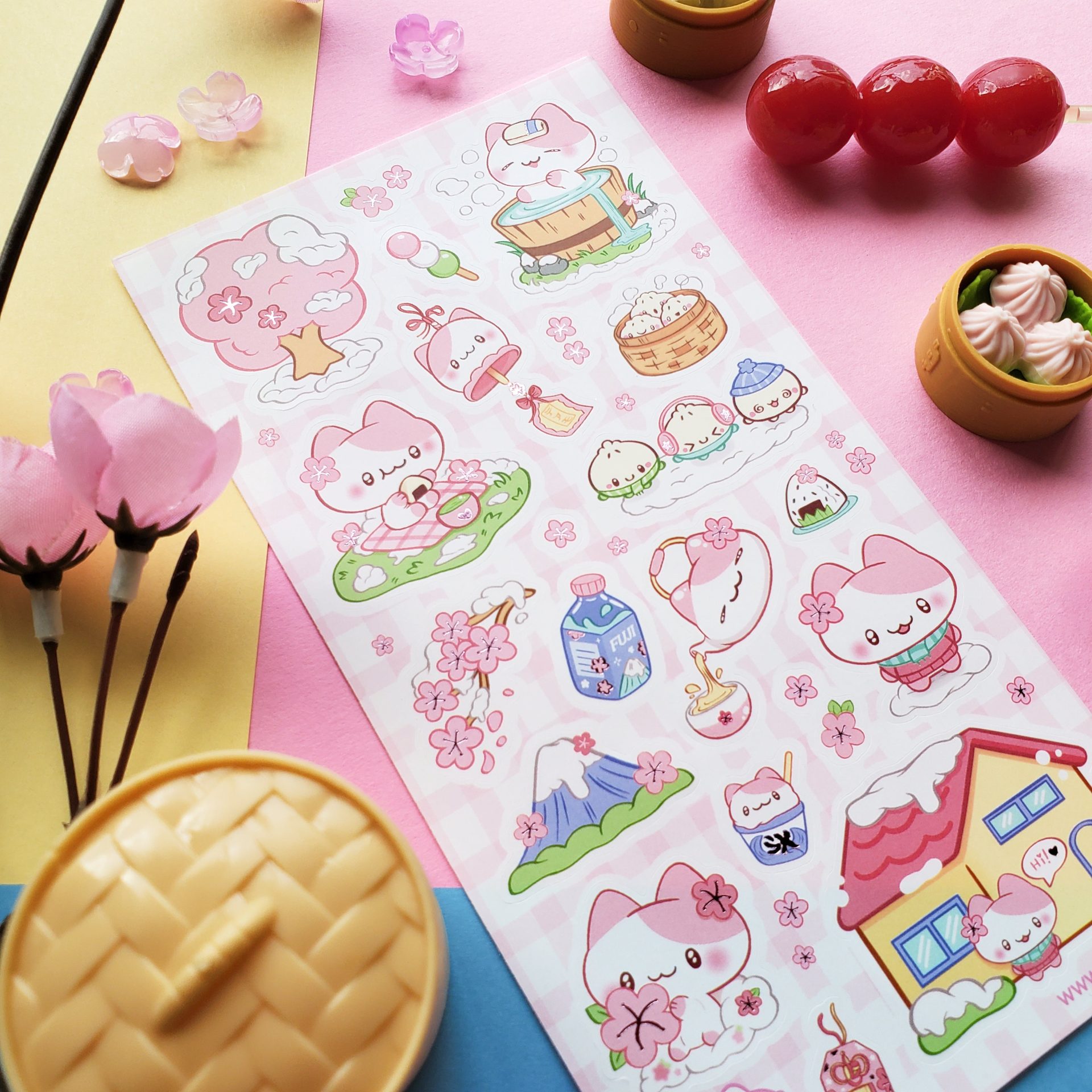 STICKII Sticker Sheet - Sakura Snow Day