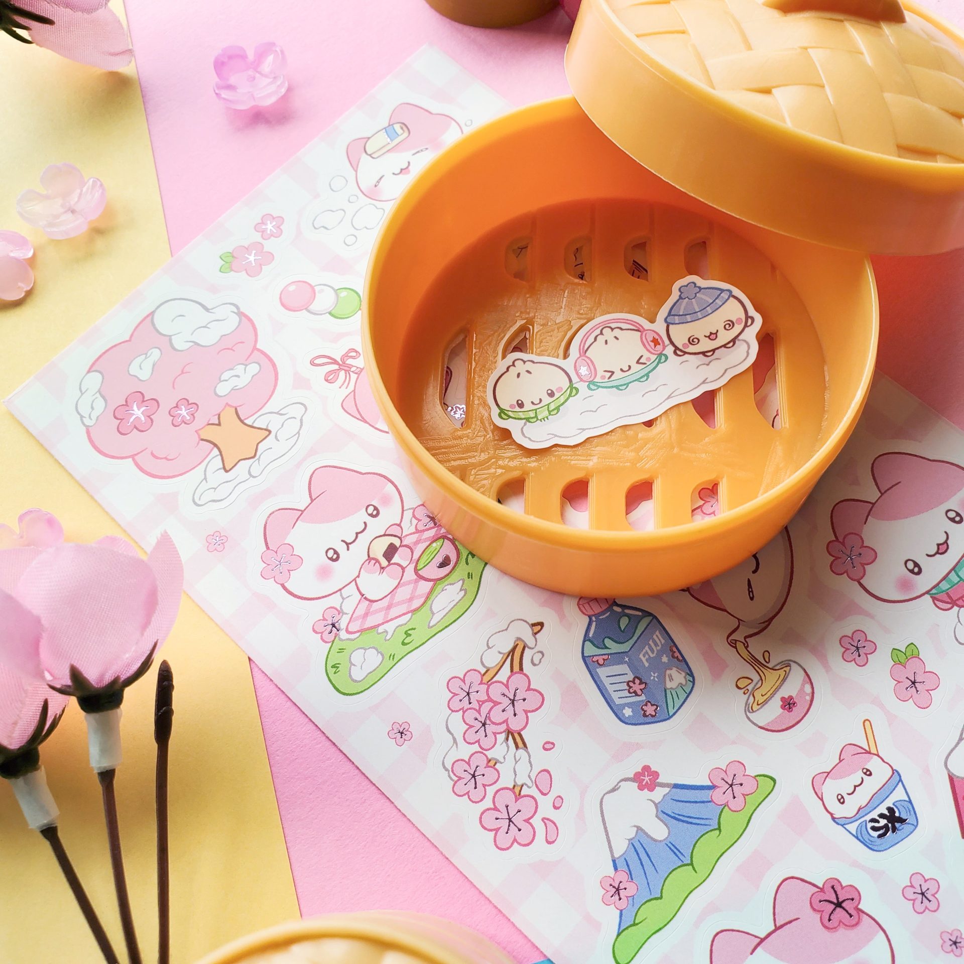 STICKII Sticker Sheet - Sakura Snow Day