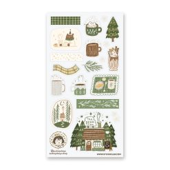 STICKII Sticker Sheet - Winter Bear Cafe