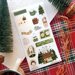 STICKII Sticker Sheet - Winter Bear Cafe