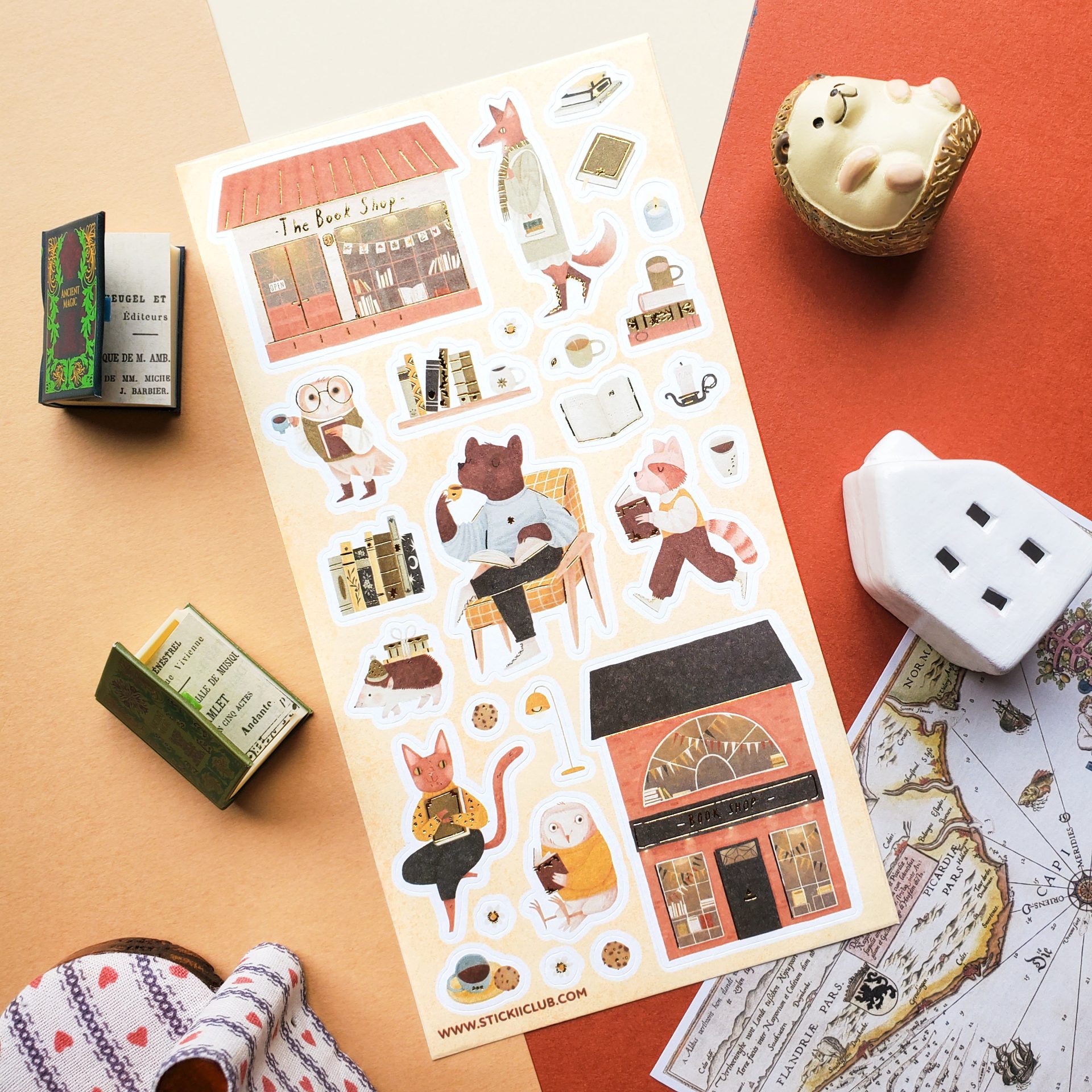STICKII Sticker Sheet - To the Bookshop