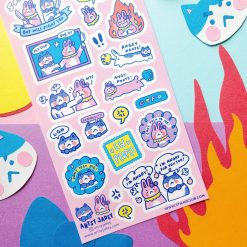 STICKII Sticker Sheet - Rage Besties