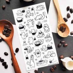 STICKII Sticker Sheet - Caffeine Cats 2