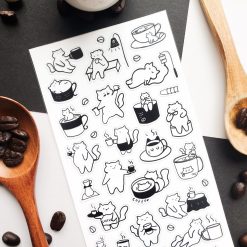 STICKII Sticker Sheet - Caffeine Cats 2