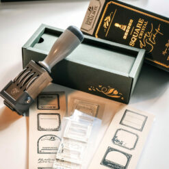 Meow Illustration Little Mailbox Square Crystal Date Stamp Set - Image 2