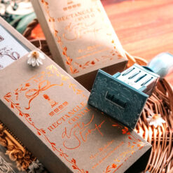 Meow Illustration Daily Express rectangle crystal date stamp set