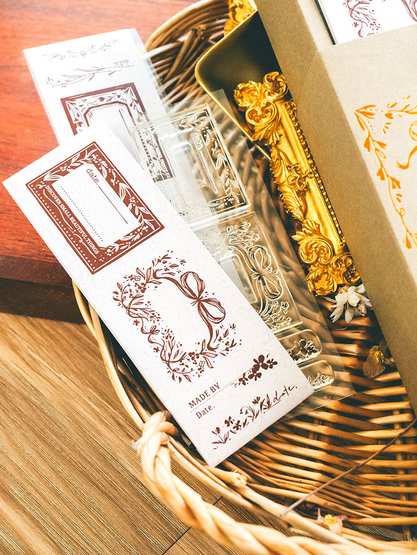 Meow Illustration Daily Express rectangle crystal date stamp set