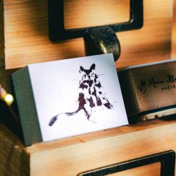 Meow Illustration Daydreaming Rubber Stamp