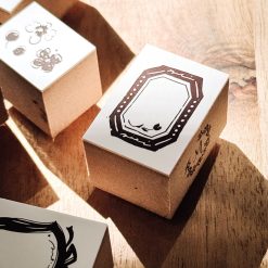 Meow Illustration Tulip Octagonal Rubber Stamp - Collector Mr.M Series