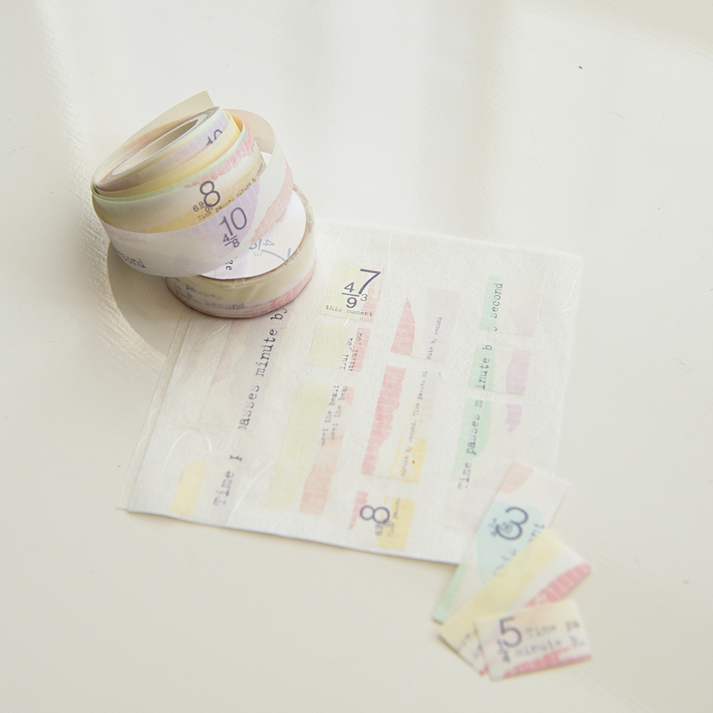 MU Sectioned Washi Tape - Brush Edge
