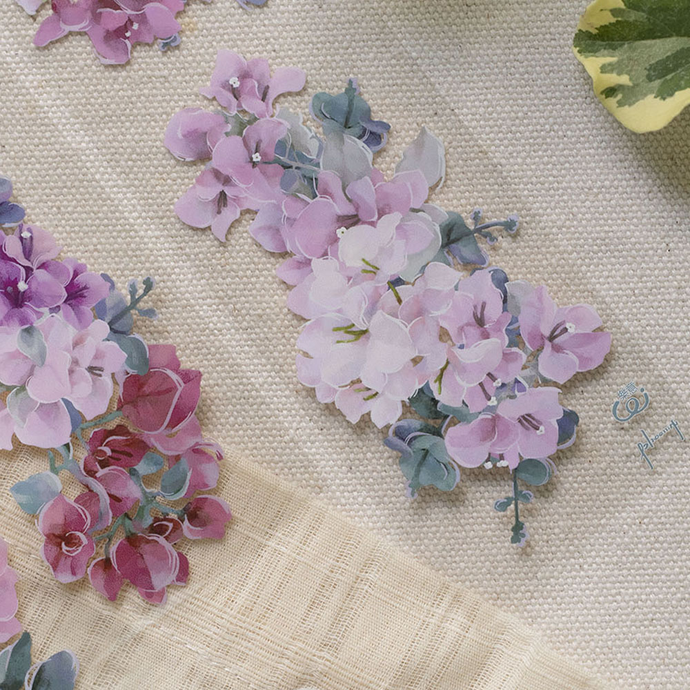 Loidesign Glossy PET Tape - Bougainvillea