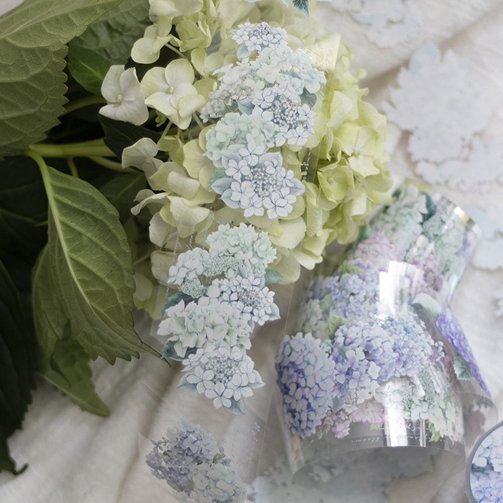 Loidesign Glossy PET Tape - Rain Colour Hydrangeas