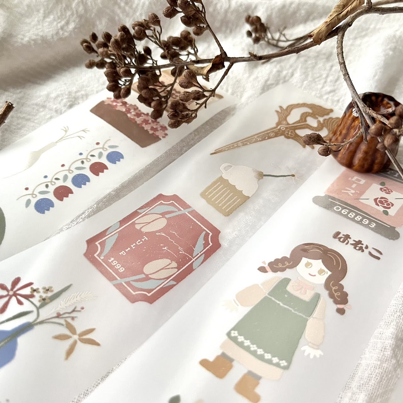 Breezy Studio Matte PET Tape - Flower Shop