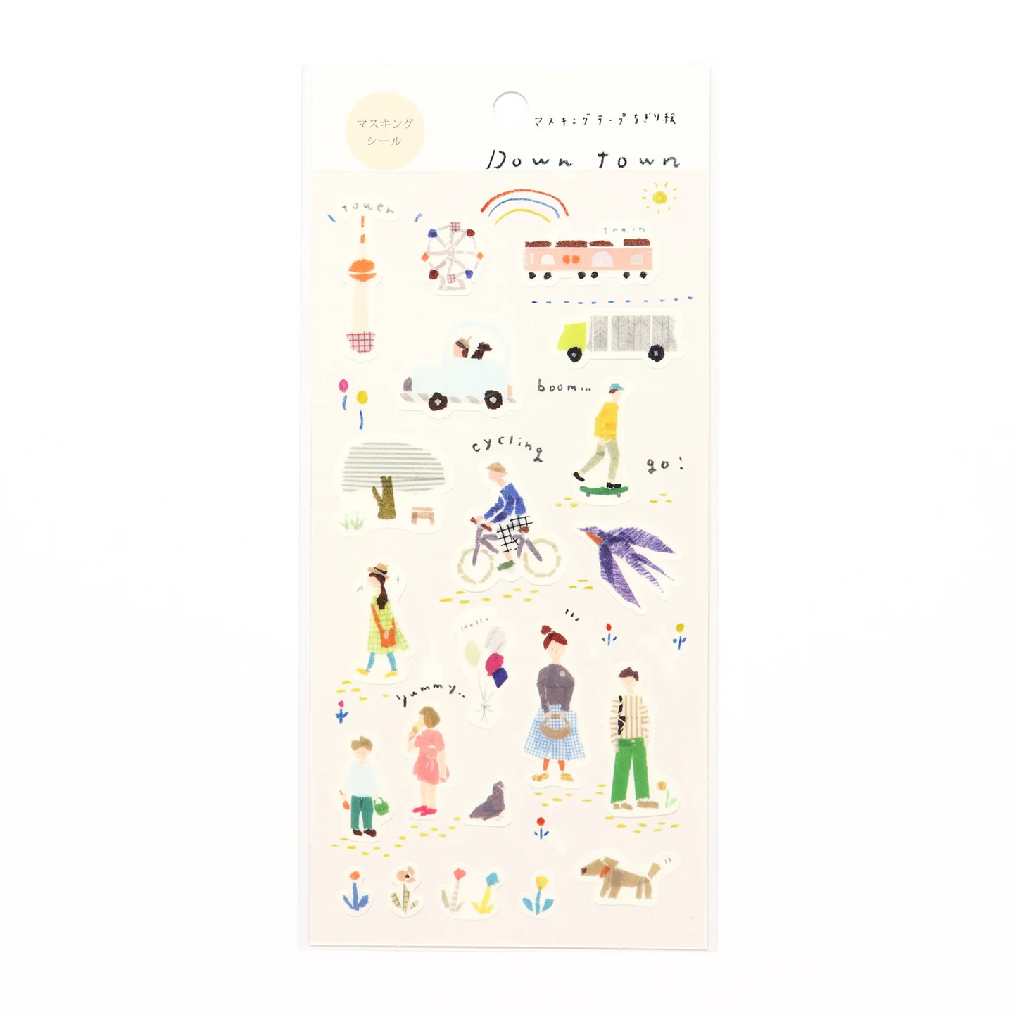 Miki Tamura Stickers - Down Town