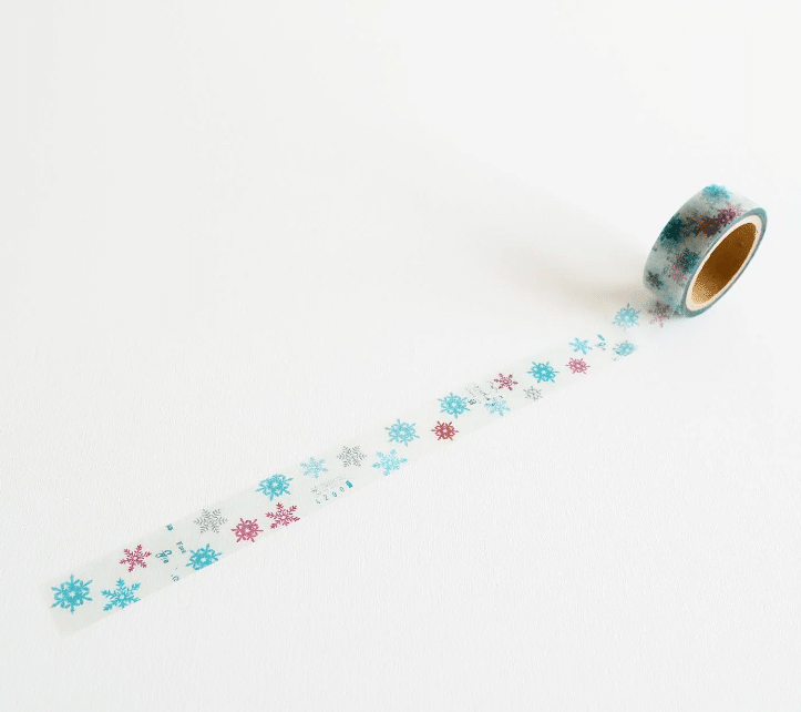 Yohaku Clear Tape 015 - Snow Flower