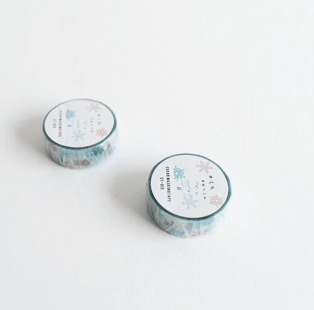 Yohaku Clear Tape 015 - Snow Flower