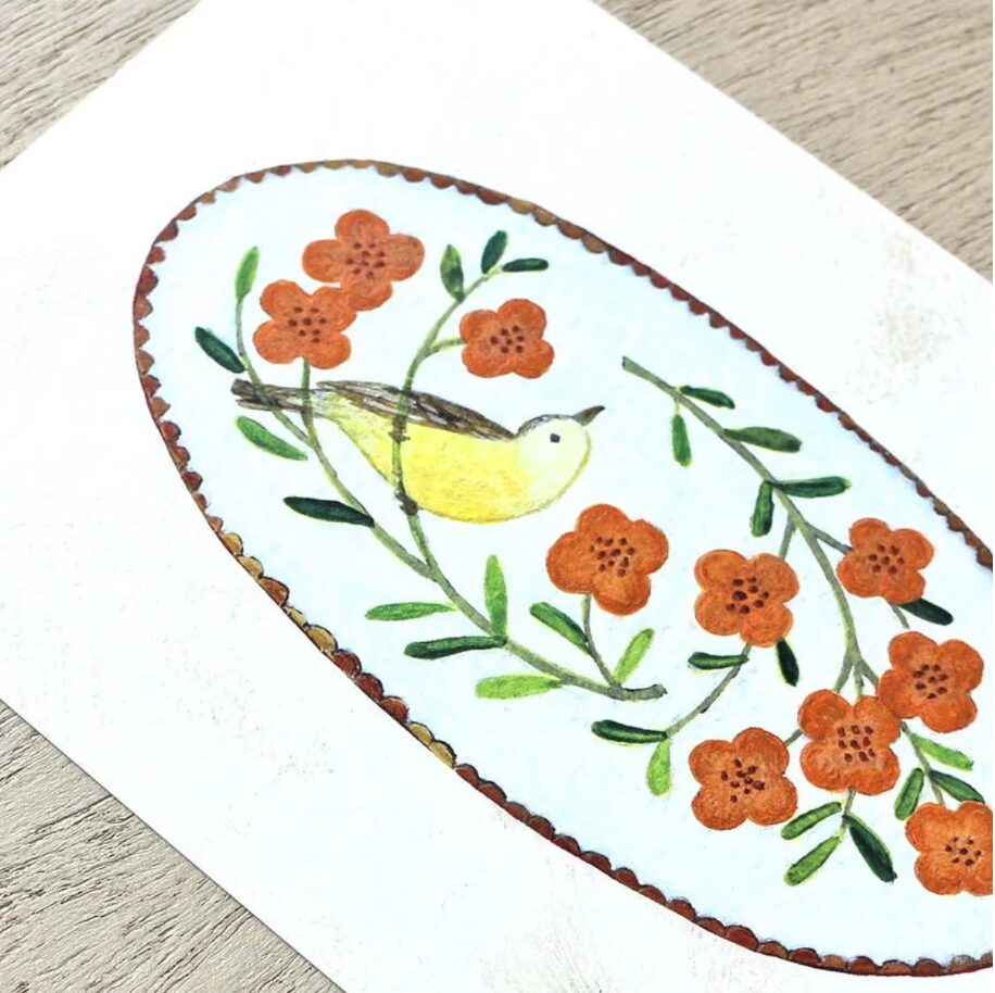 Cozyca Midori Asano Postcard Set - Birds