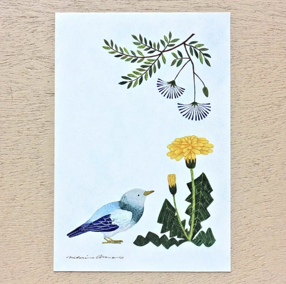 Cozyca Midori Asano Postcard Set - Birds