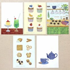 Cozyca Midori Asano Postcard Set - Three O'clock
