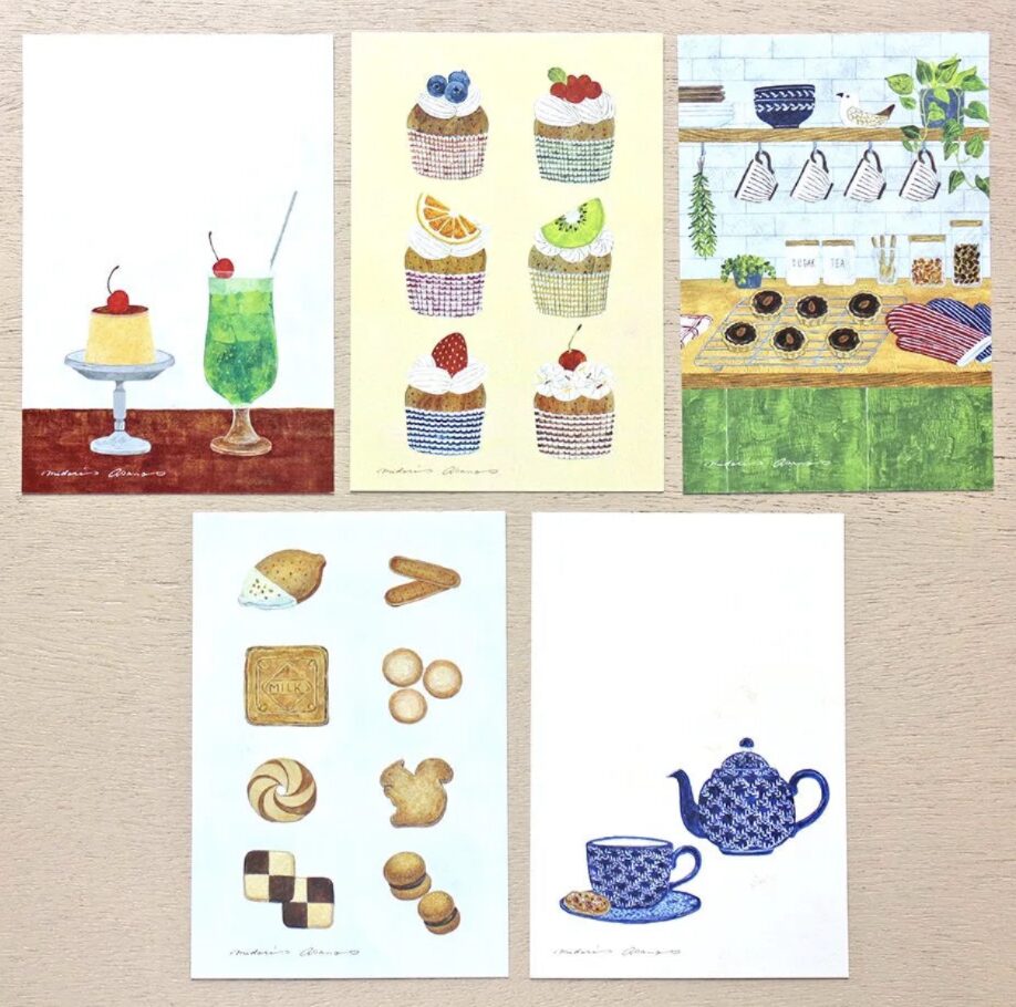 Cozyca Midori Asano Postcard Set - Three O'clock