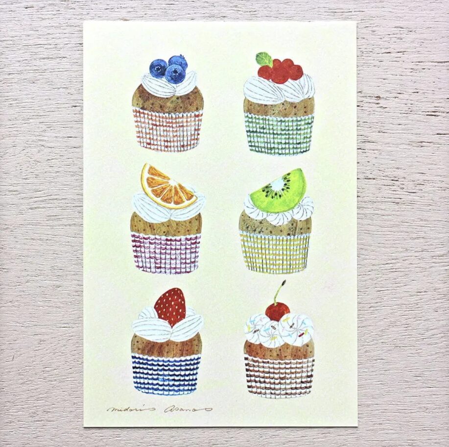 Cozyca Midori Asano Postcard Set - Three O'clock