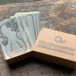 Journal Pages Letterpress Label Sticker Set - Music Note