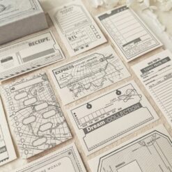 Journal Pages Letterpress Notecards Set - Let’s Travel
