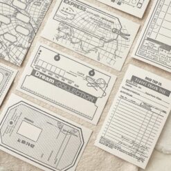 Journal Pages Letterpress Notecards Set - Let’s Travel