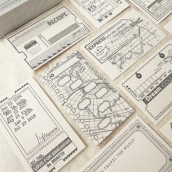Journal Pages Letterpress Notecards Set - Let’s Travel